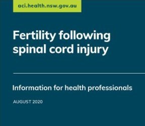 Fertility following spinal cord injury: Information for health professionals